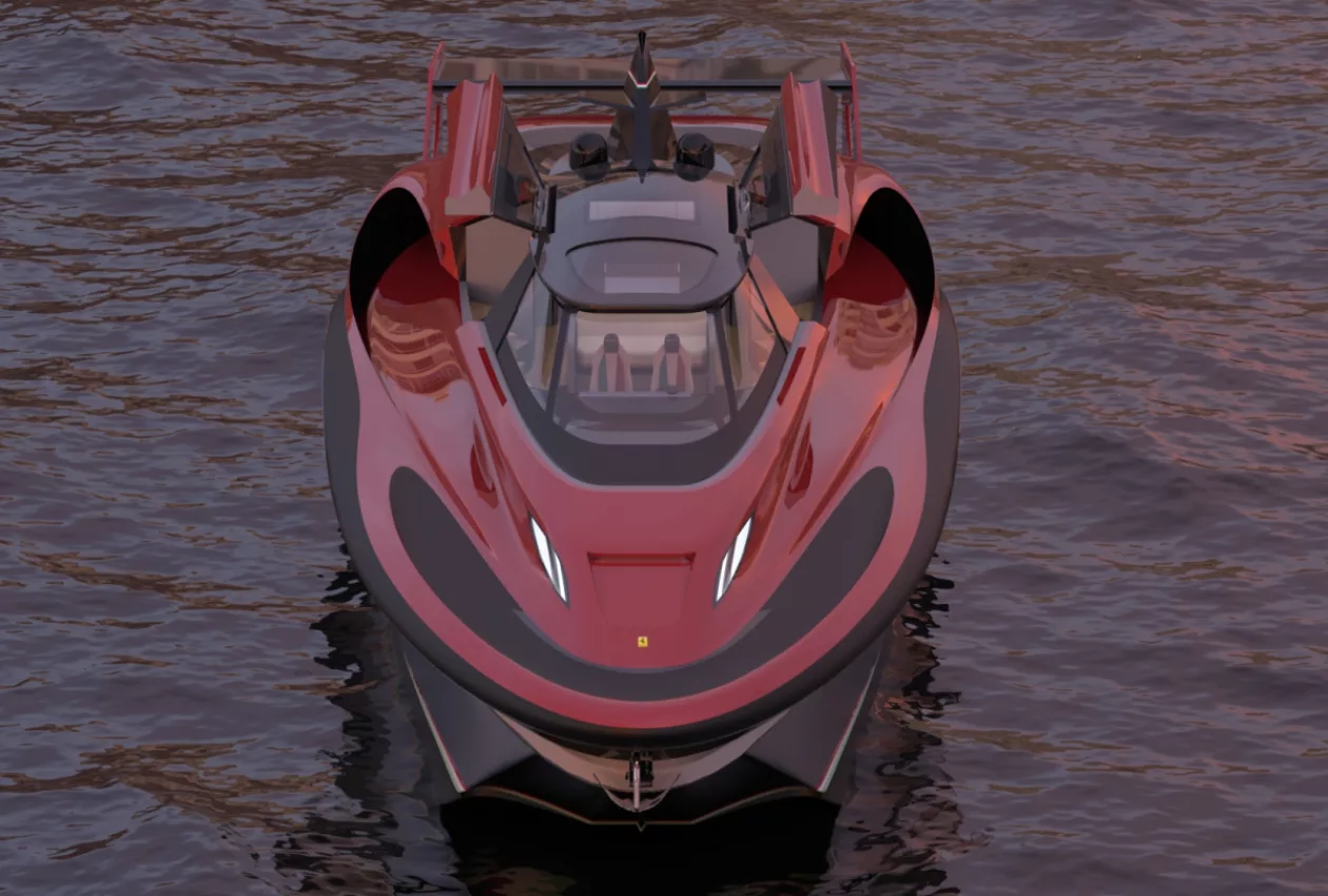 This Ferrari Inspired 88 Foot Yacht Concept 6