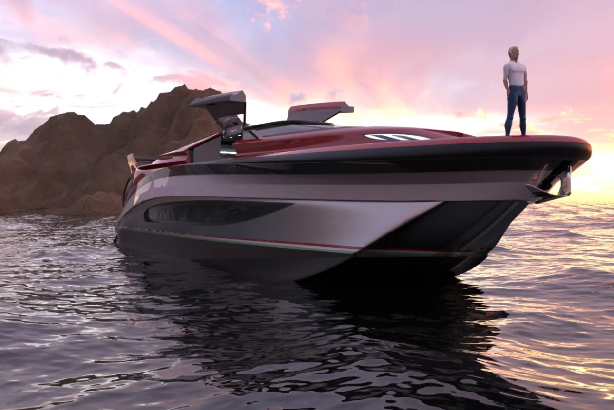 This Ferrari Inspired 88 Foot Yacht Concept 10