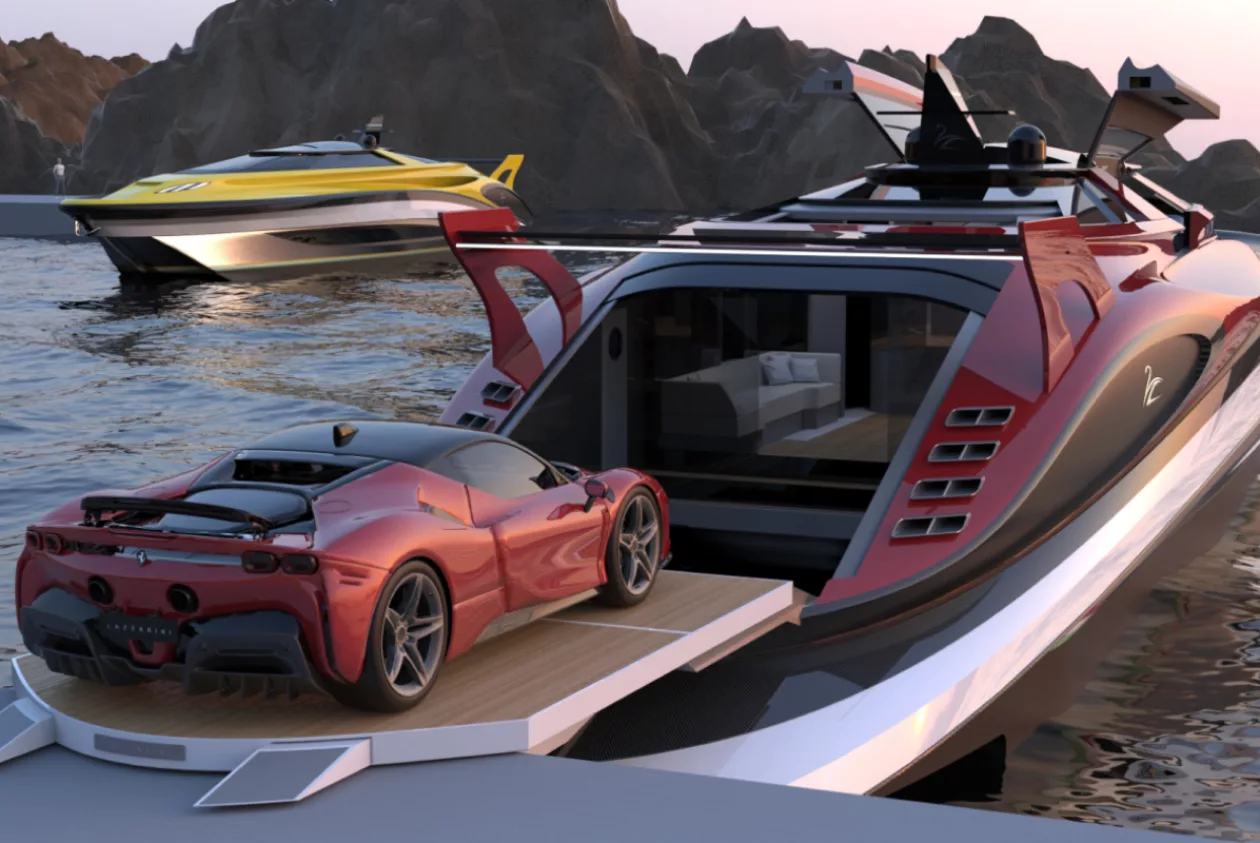 This Ferrari Inspired 88 Foot Yacht Concept 71