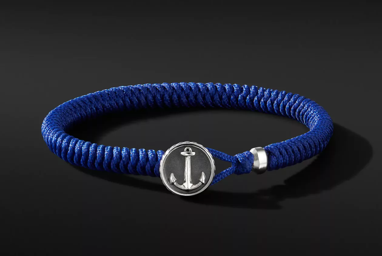 David Yurman MARITIME ANCHOR STATION BLUE NYLON BRACELET 2