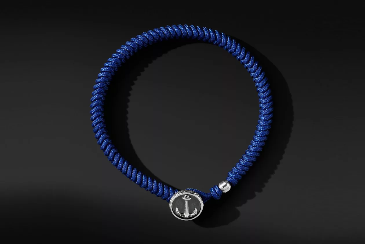 David Yurman MARITIME ANCHOR STATION BLUE NYLON BRACELET 3