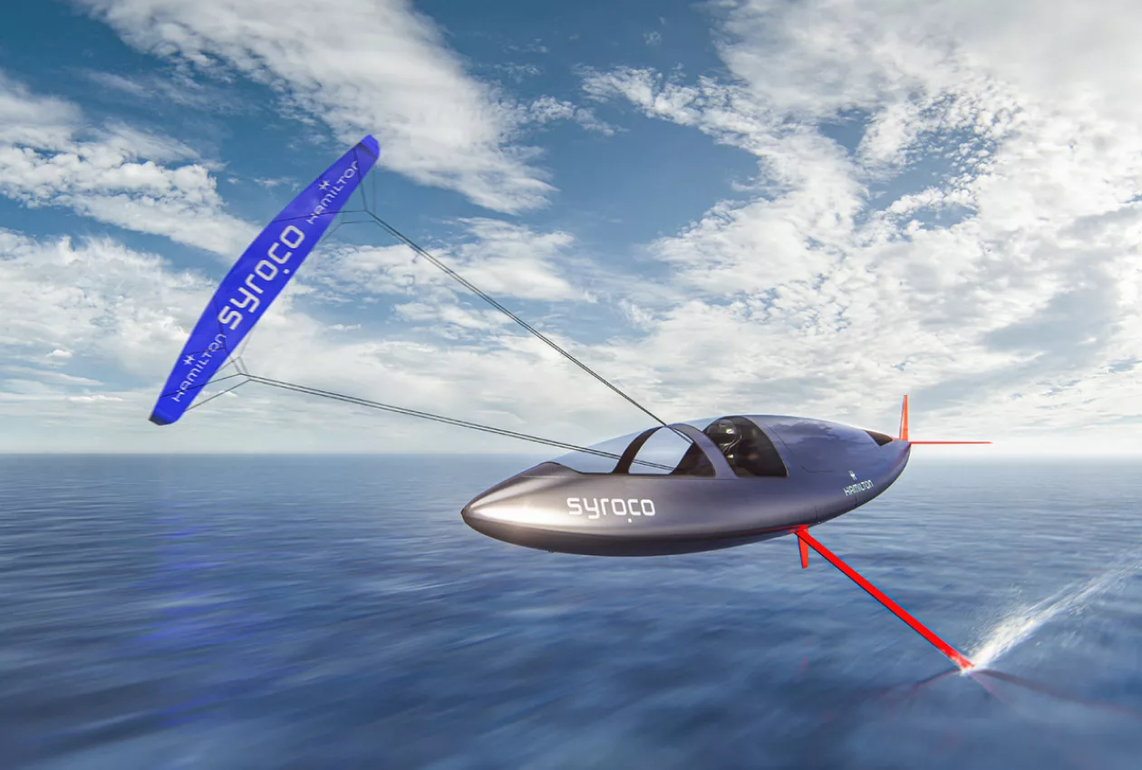 Syrocos Moonshot I is Foiling Kite powered Sailing craft 2