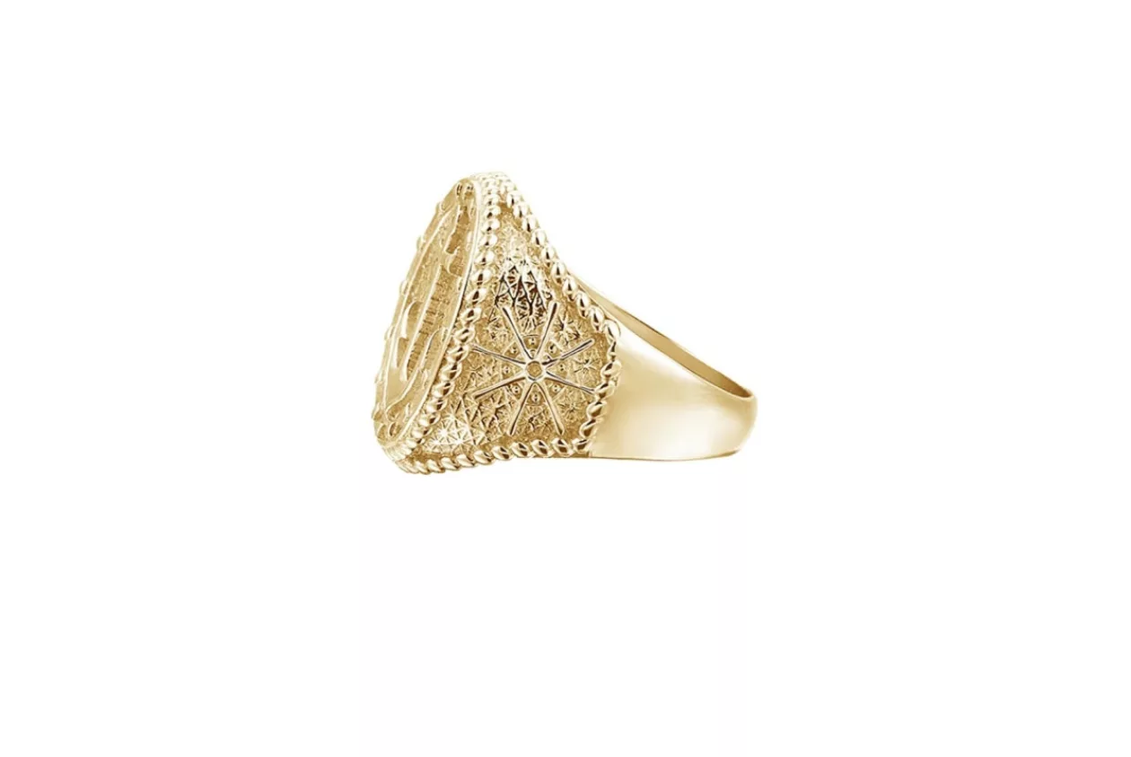 Sailors Anchor Ring Solid Gold 11