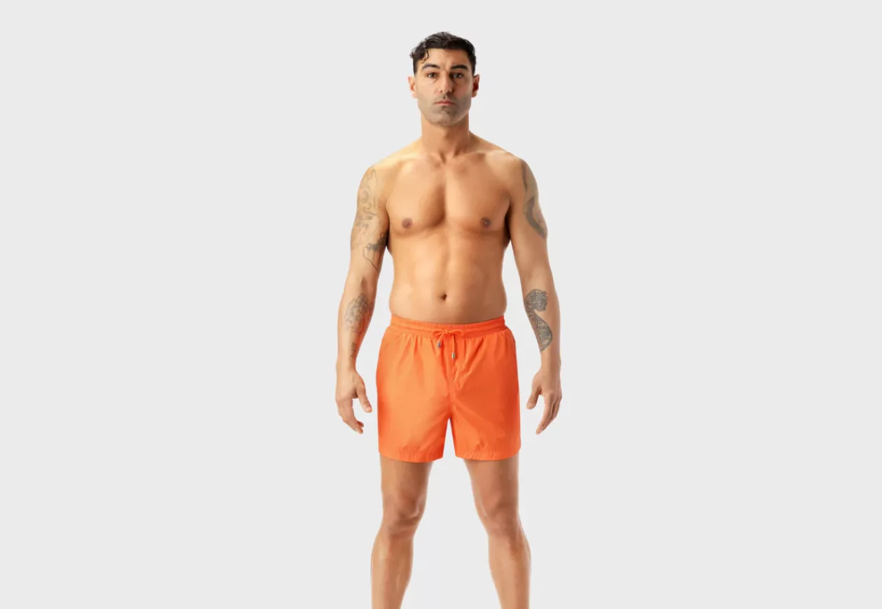 Marda Orange Mid Length Swim Shorts 4
