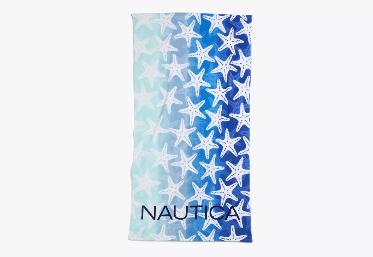 STRIPED STARFISH PRINTED BEACH TOWEL FROM NAUTICA 5