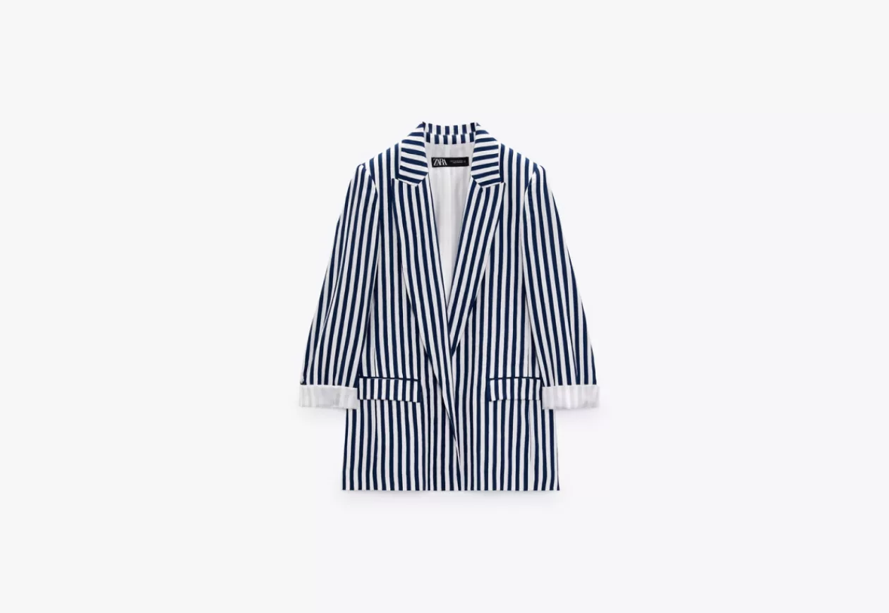 Striped Pocketed Blazer from ZARA 4
