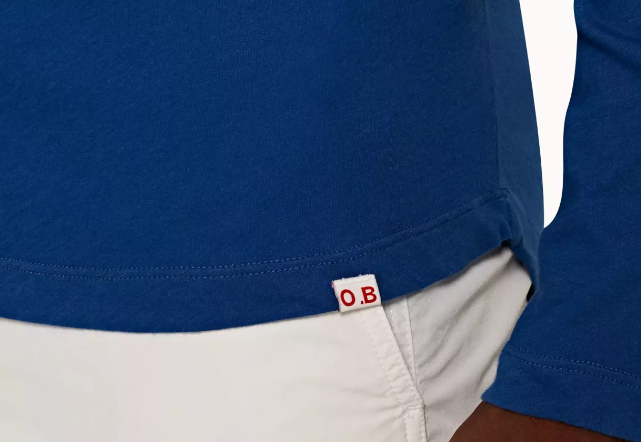 OB T Bleu Tailored Fit Long Sleeve T Shirt 1