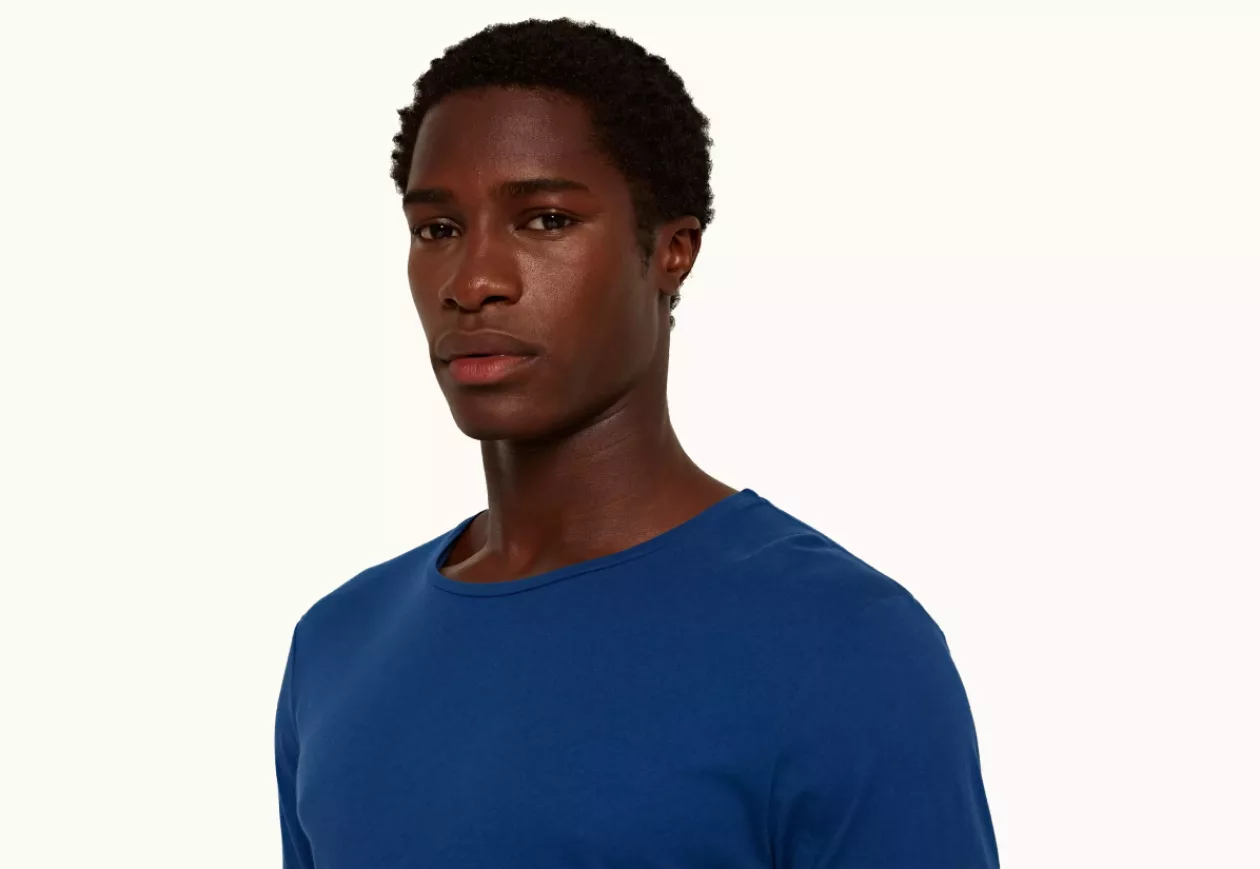 OB T Bleu Tailored Fit Long Sleeve T Shirt 2