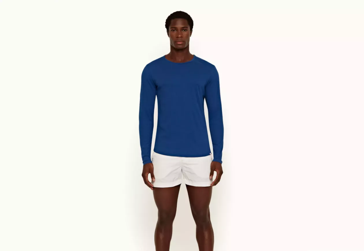 OB T Bleu Tailored Fit Long Sleeve T Shirt 4