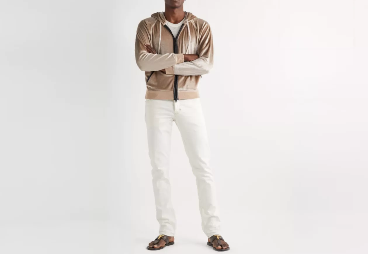 TOM FORD Slim Fit Garment Washed Selvedge Jeans 1