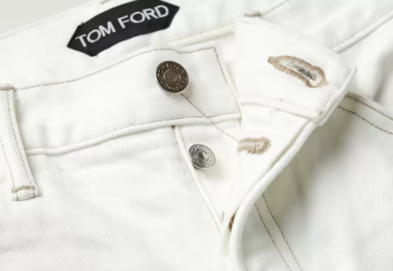 TOM FORD Slim Fit Garment Washed Selvedge Jeans 2