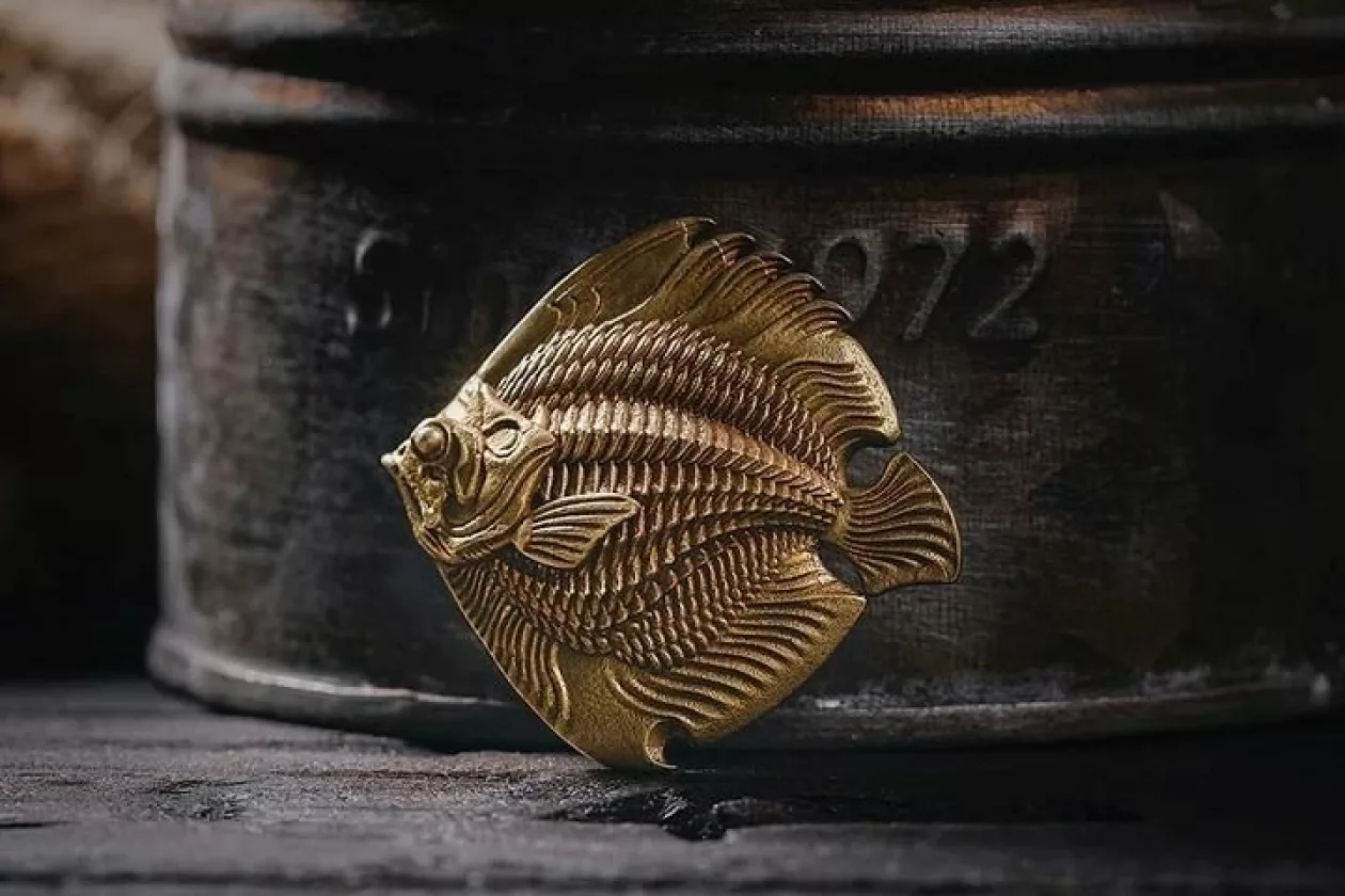 BRASS ANGELFISH LETTER OPENER 1