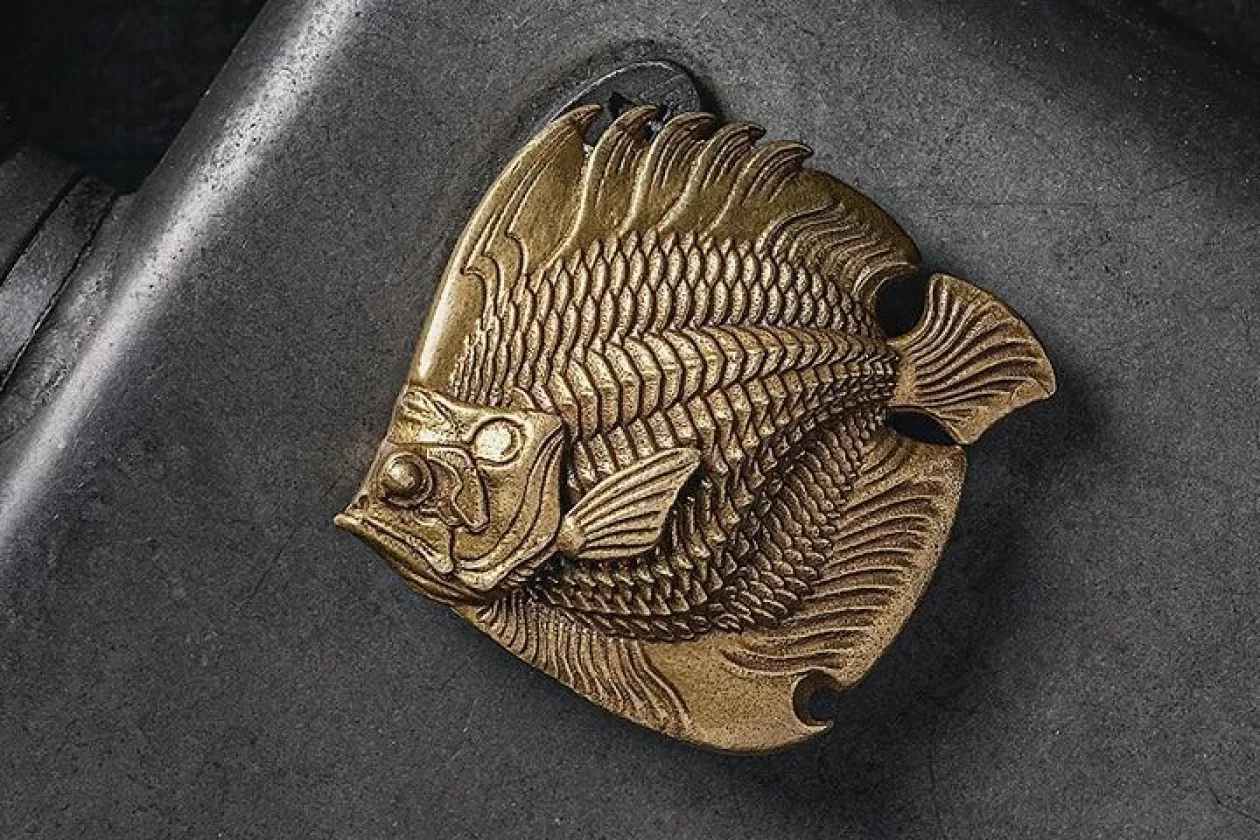 BRASS ANGELFISH LETTER OPENER 4