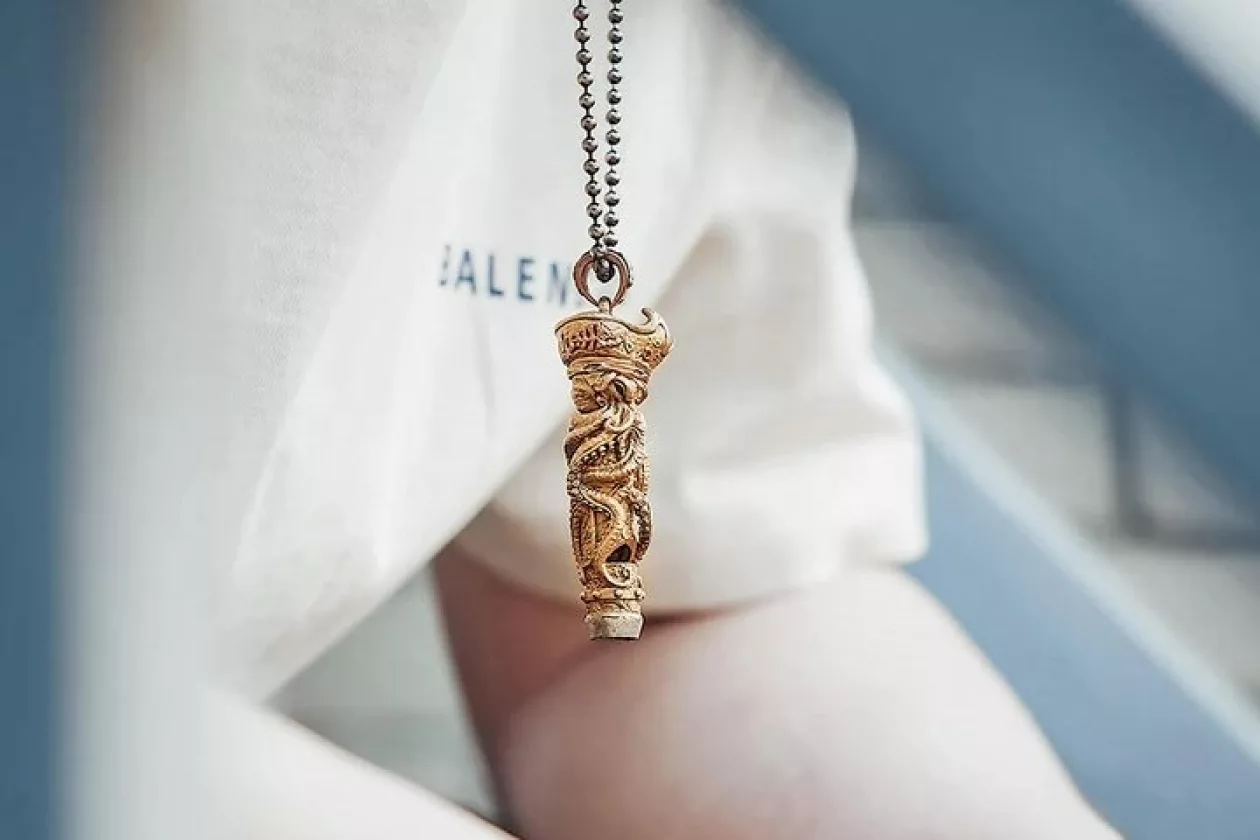 BRASS PIRATE OCTOPUS WHISTLE 5