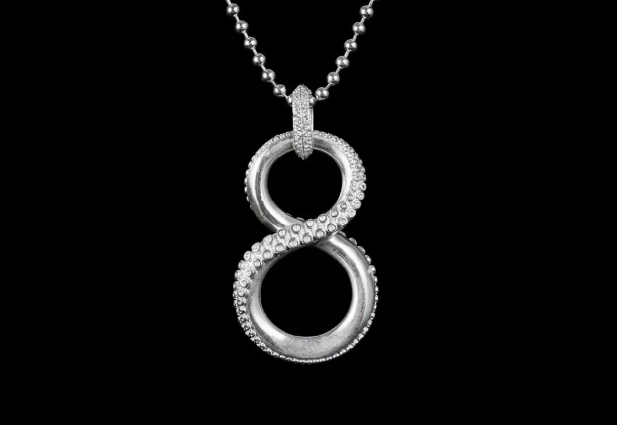 SILVER OCTOPUS INFINITY PENDANT 31