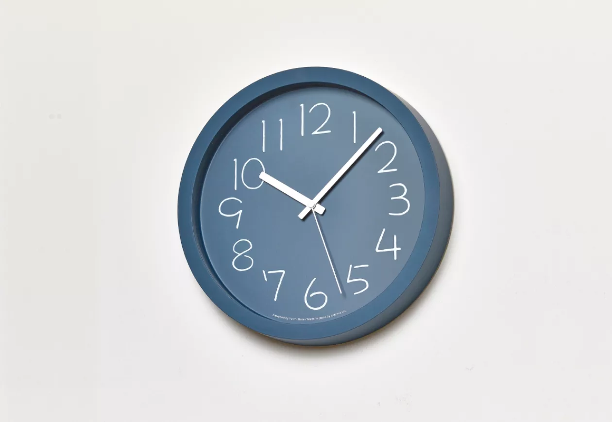 Chalk Clock Navy from Lemnos 1