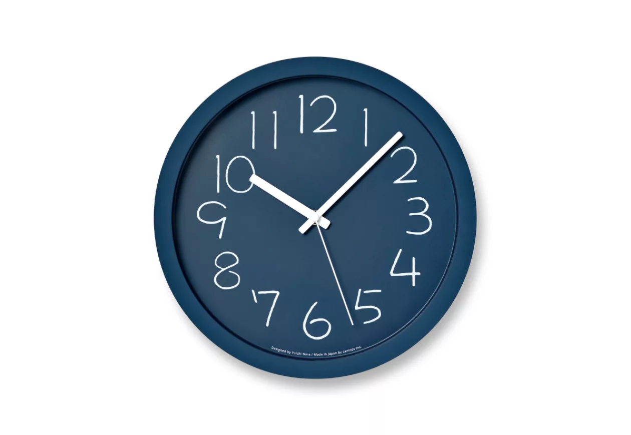 Chalk Clock Navy from Lemnos 2
