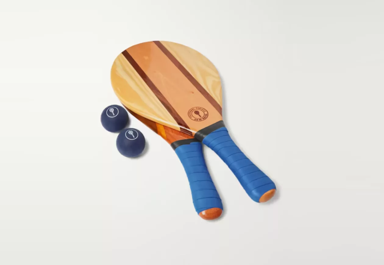Frescobol Carioca Trancoso Wooden Beach Bat and Ball Set 3