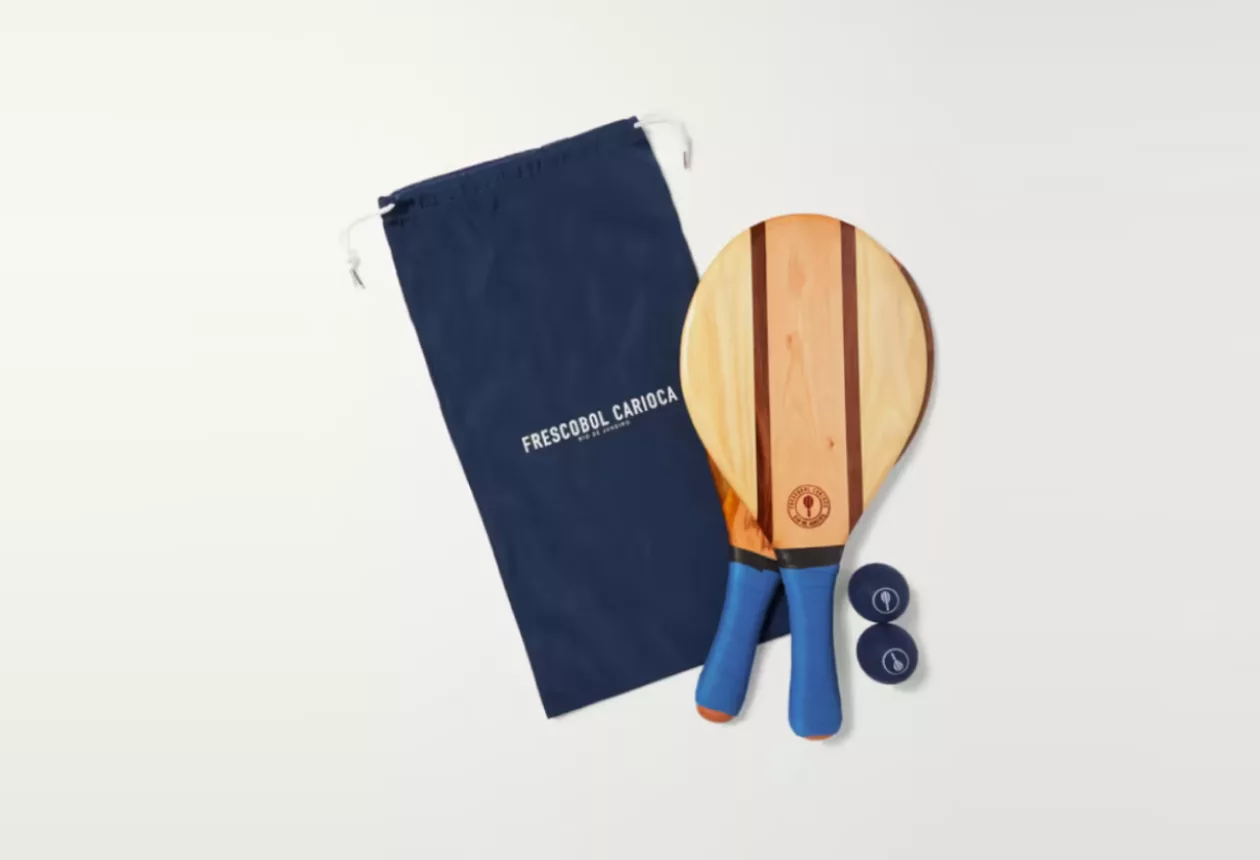 Frescobol Carioca Trancoso Wooden Beach Bat and Ball Set 11