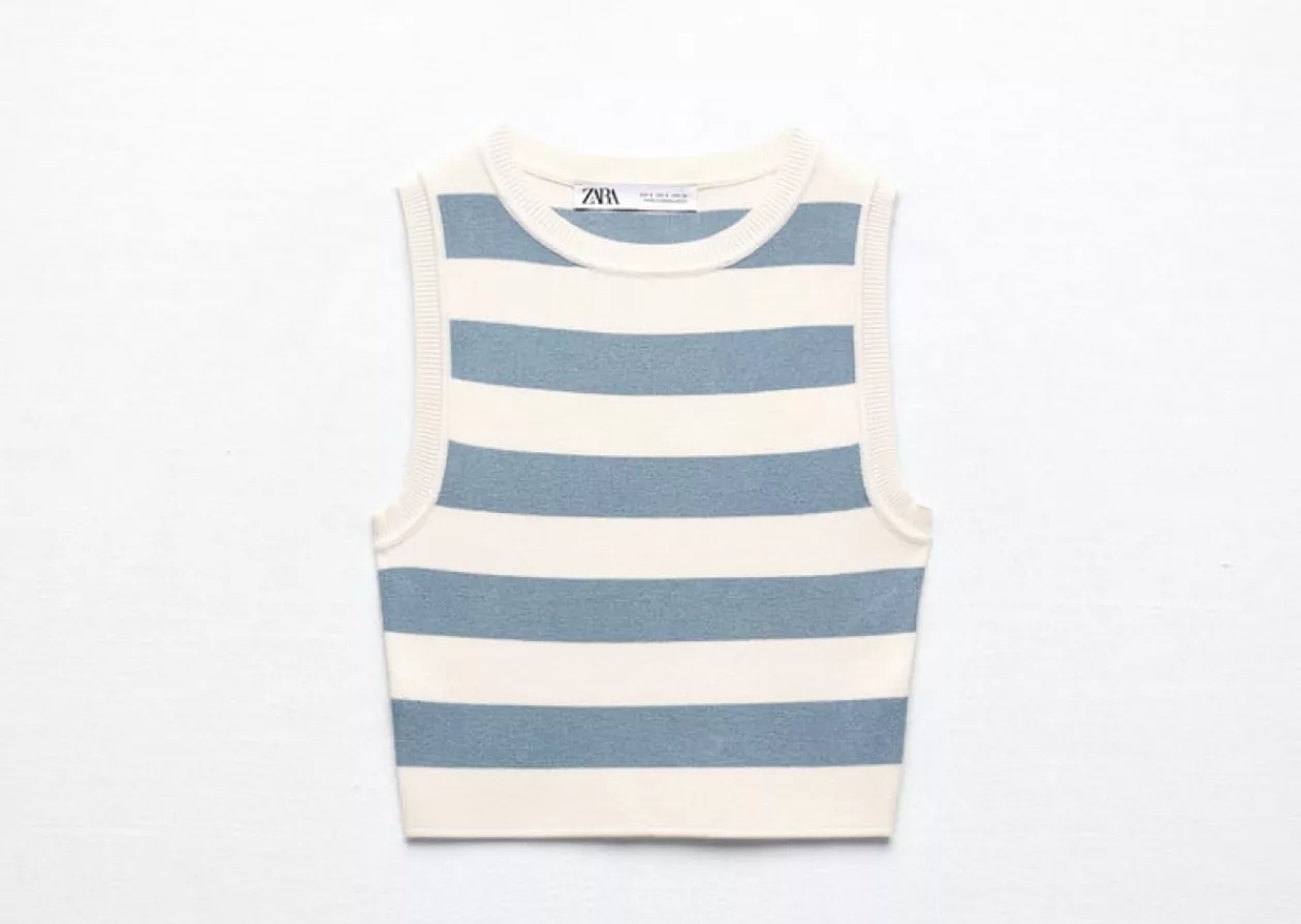 Cropped knit top by ZARA 1