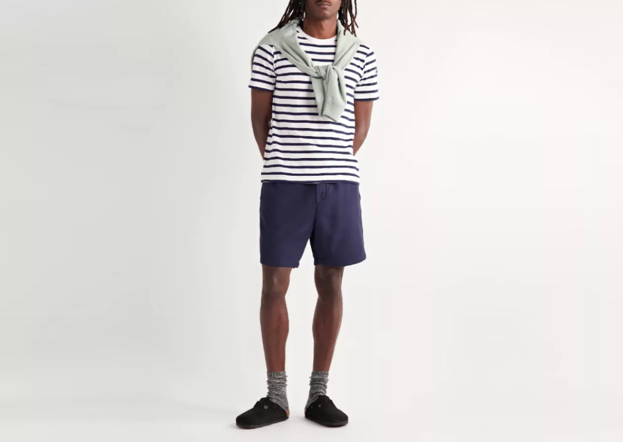 Armor Lux Slim Fit Striped Cotton Jersey T Shirt 1