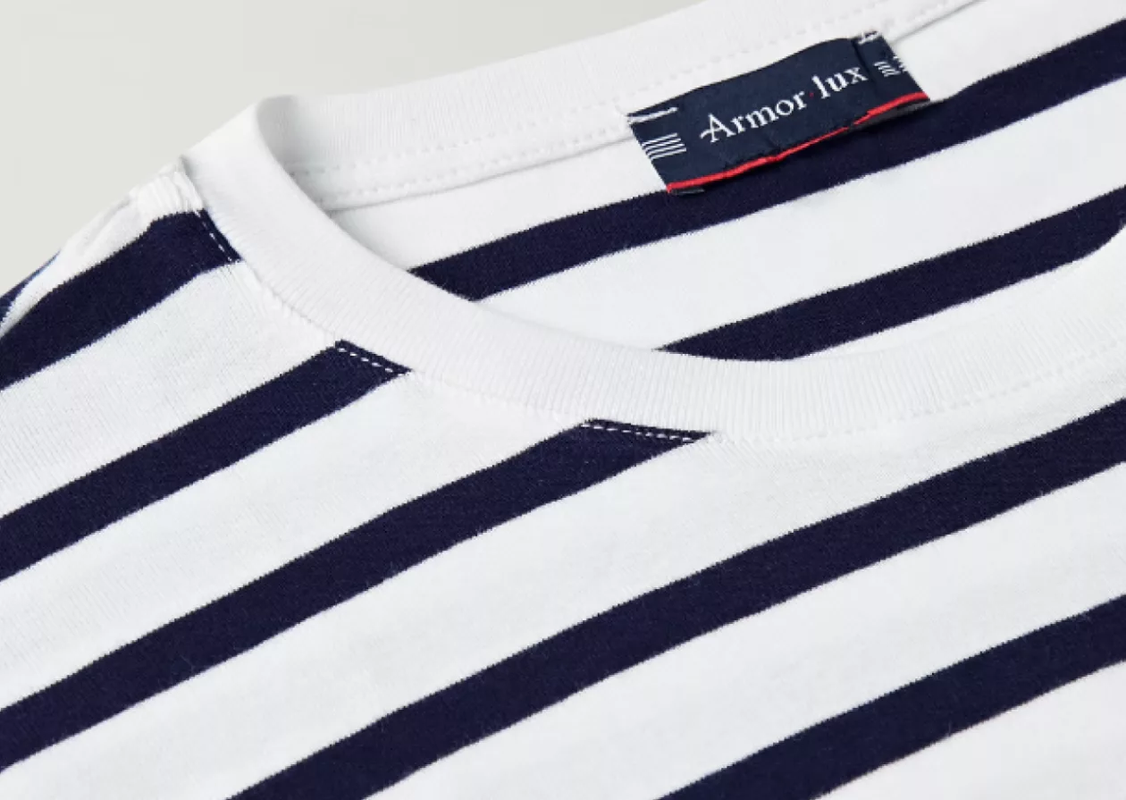 Armor Lux Slim Fit Striped Cotton Jersey T Shirt 4