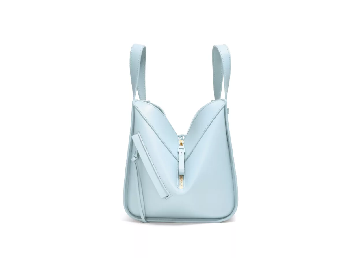 Aquamarine Hammock Compact Bag in Satin Calfskin by LOEWE 3