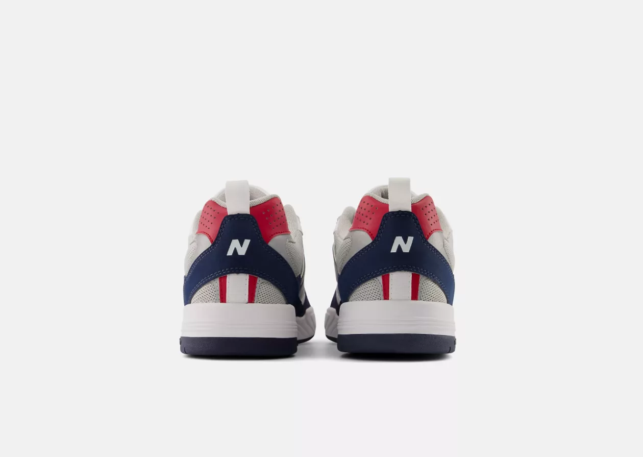 White With Navy New Balance Numeric Tiago Lemos 808 4