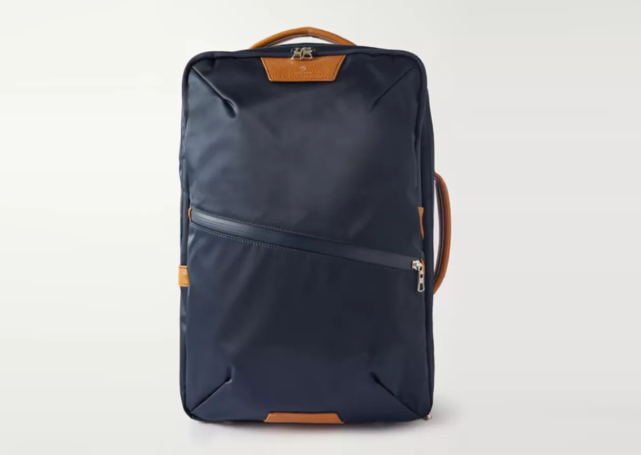 Master Piece Progress 2 Way Leather Trimmed Nylon Twill Backpack 41