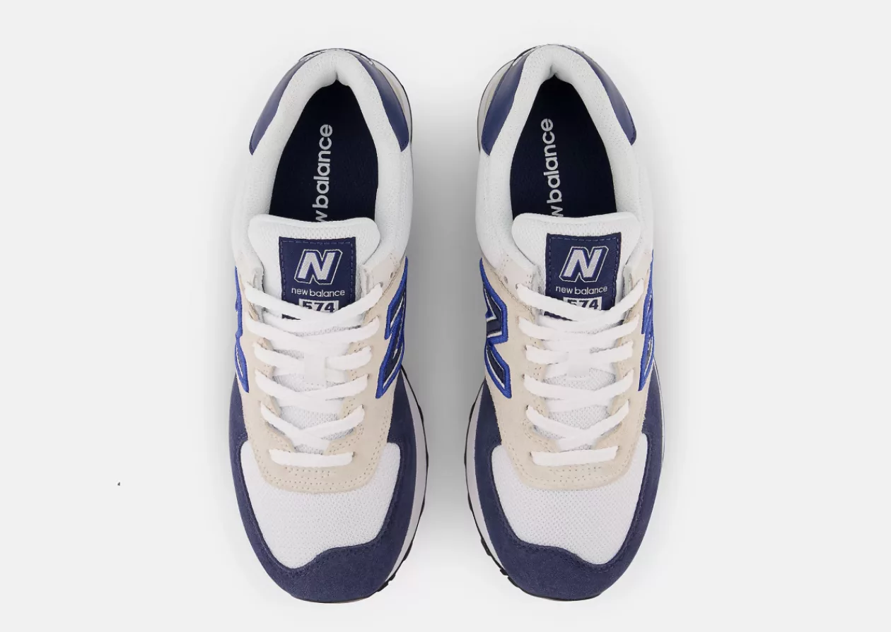 New Balance Navy with White 574 3