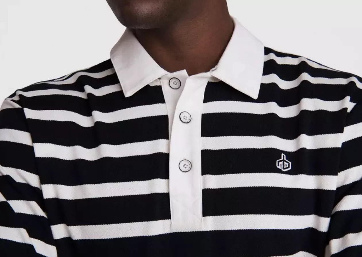 Stripe Pique Cotton Rugby by rag bone 1