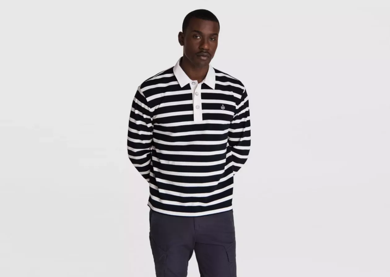 Stripe Pique Cotton Rugby by rag bone 6