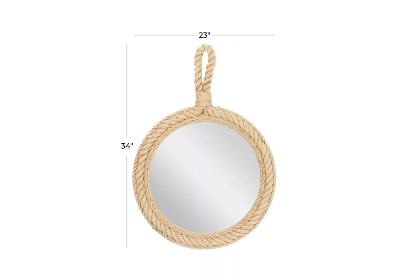 Coastal Wood Wall Mirror 34 x 23 by Rosemary Lane 4