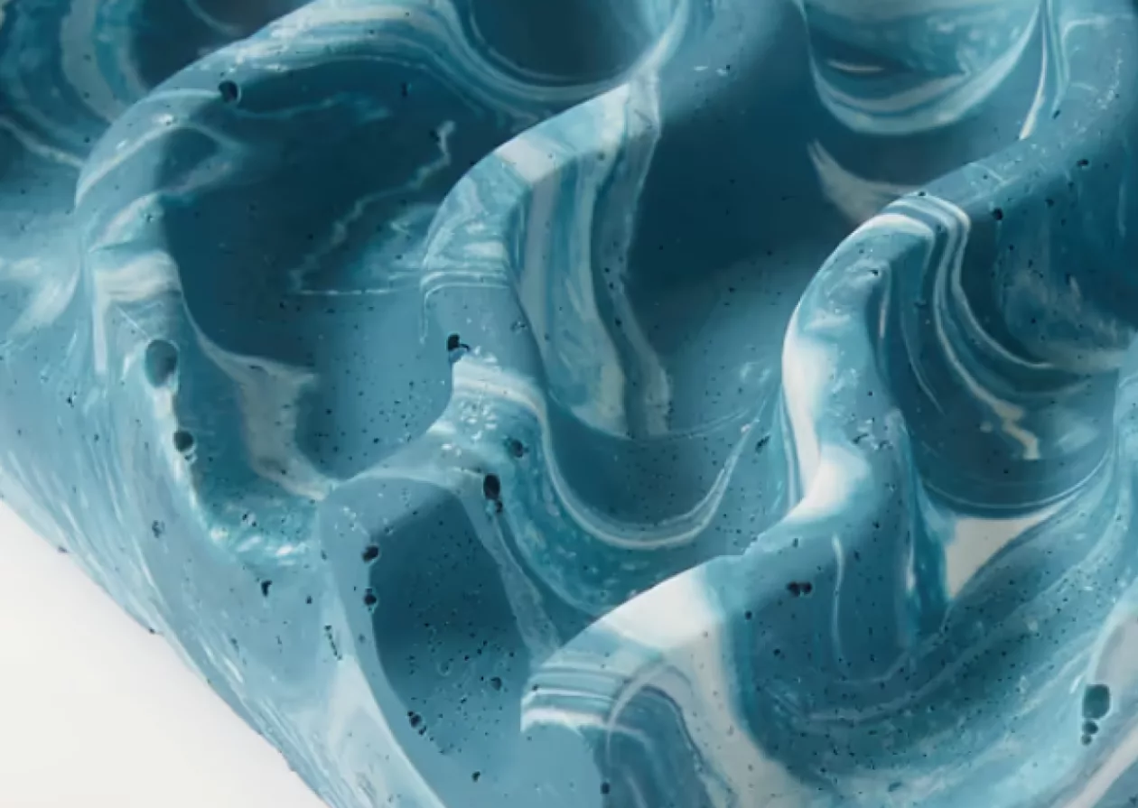 Marble Effect Jesmonite Acrylic and Resin Soap Dish by Katie Gillies 1