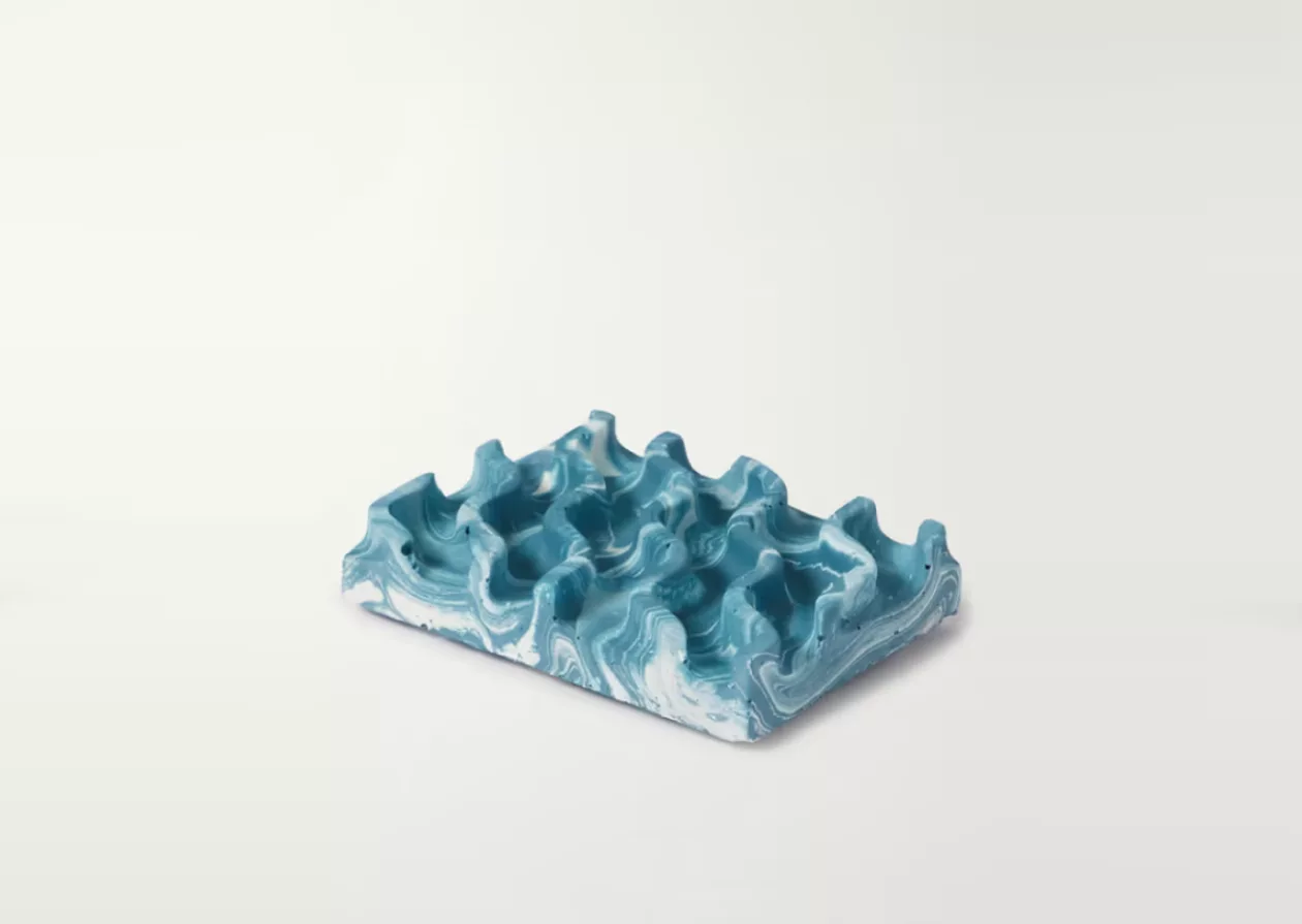 Marble Effect Jesmonite Acrylic and Resin Soap Dish by Katie Gillies 2