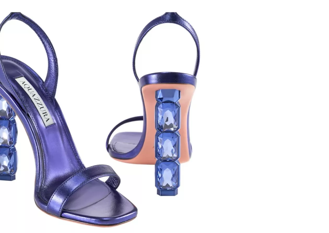 AQUAZZURA Aura sandal by Swarovski 1