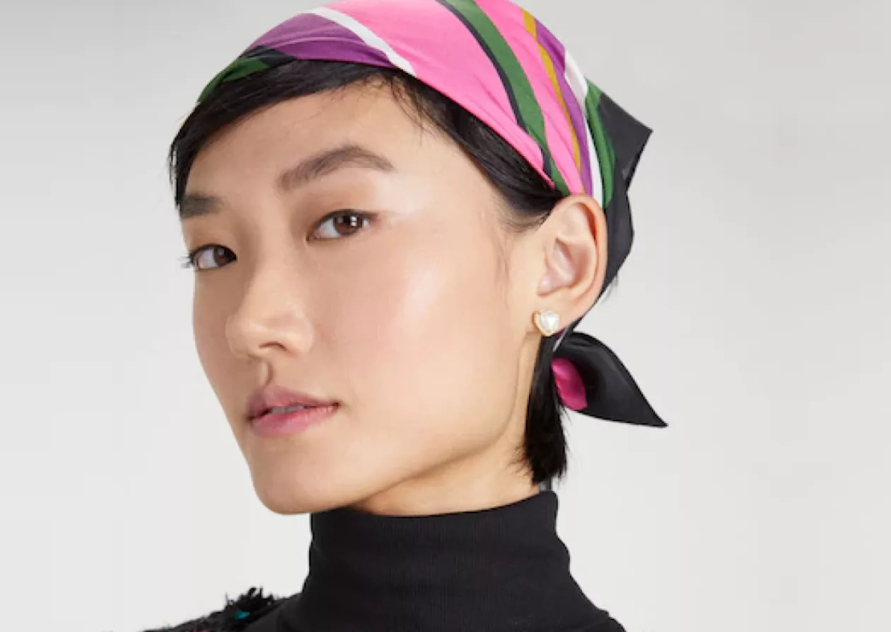 Festive Multi Stripe Bandana by kate spade new york 2