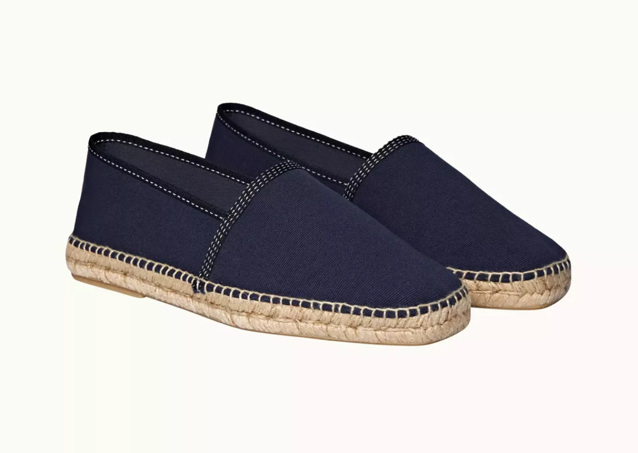 Fleet Midnight Navy Sail Stitch Espadrilles by Orlebar Brown 1