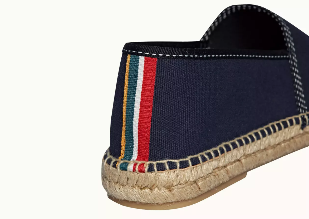 Fleet Midnight Navy Sail Stitch Espadrilles by Orlebar Brown 5