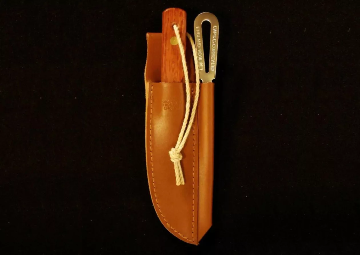 2 Piece Rigging Knife Marlinspike Kit with Leather Sheath by SHIPCANVAS 112