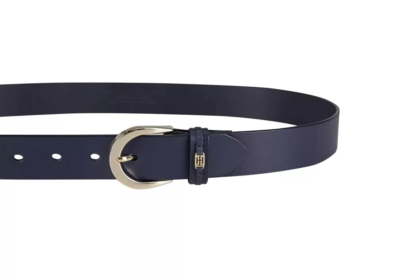 Womens Signature Leather Jean Belt by Tommy Hilfige 1