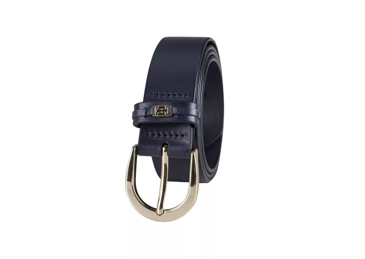 Womens Signature Leather Jean Belt by Tommy Hilfige 4