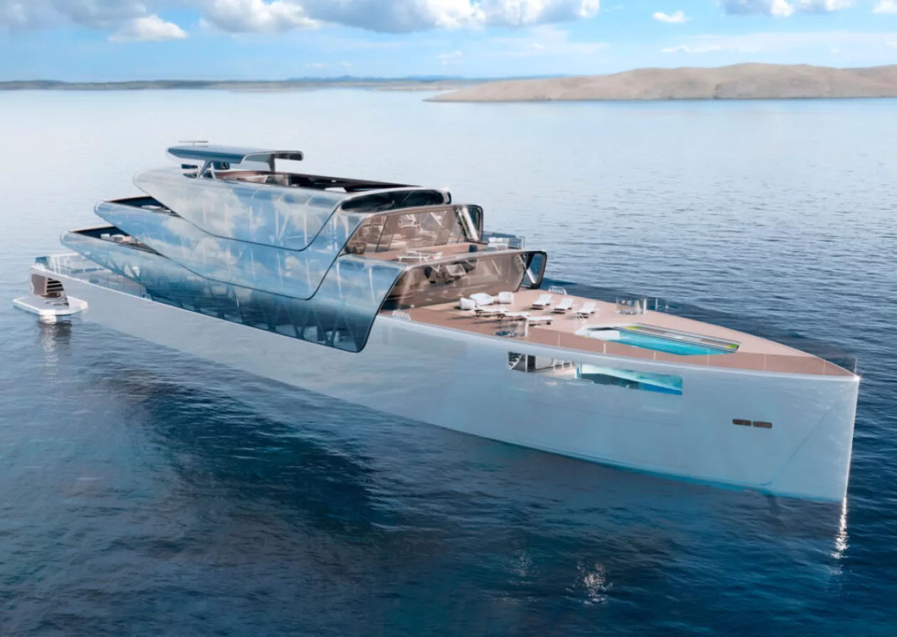 Fusing Luxury and Sustainability A Look at the Pegasus 88 M Yacht Concept 2