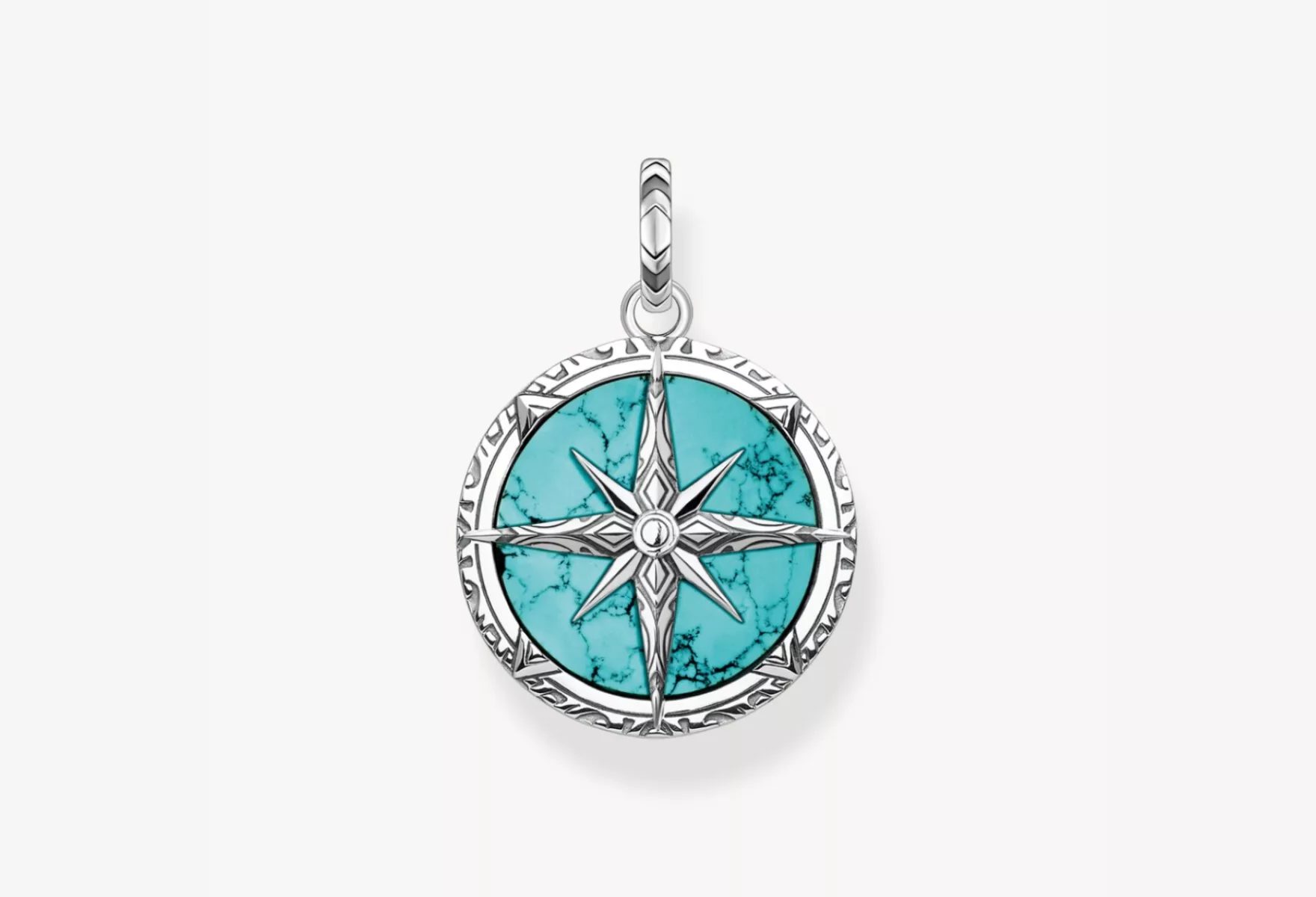 Directional Charm Thomas Sabos Turquoise Compass Pendant 001