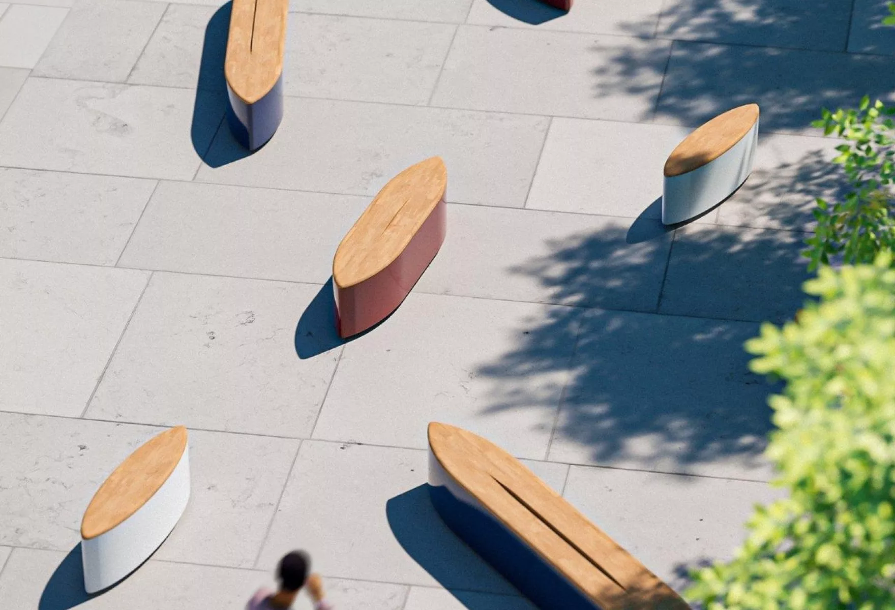 Sampan Benches by Tommy Cheong A Maritime Tale in Urban Seating 01