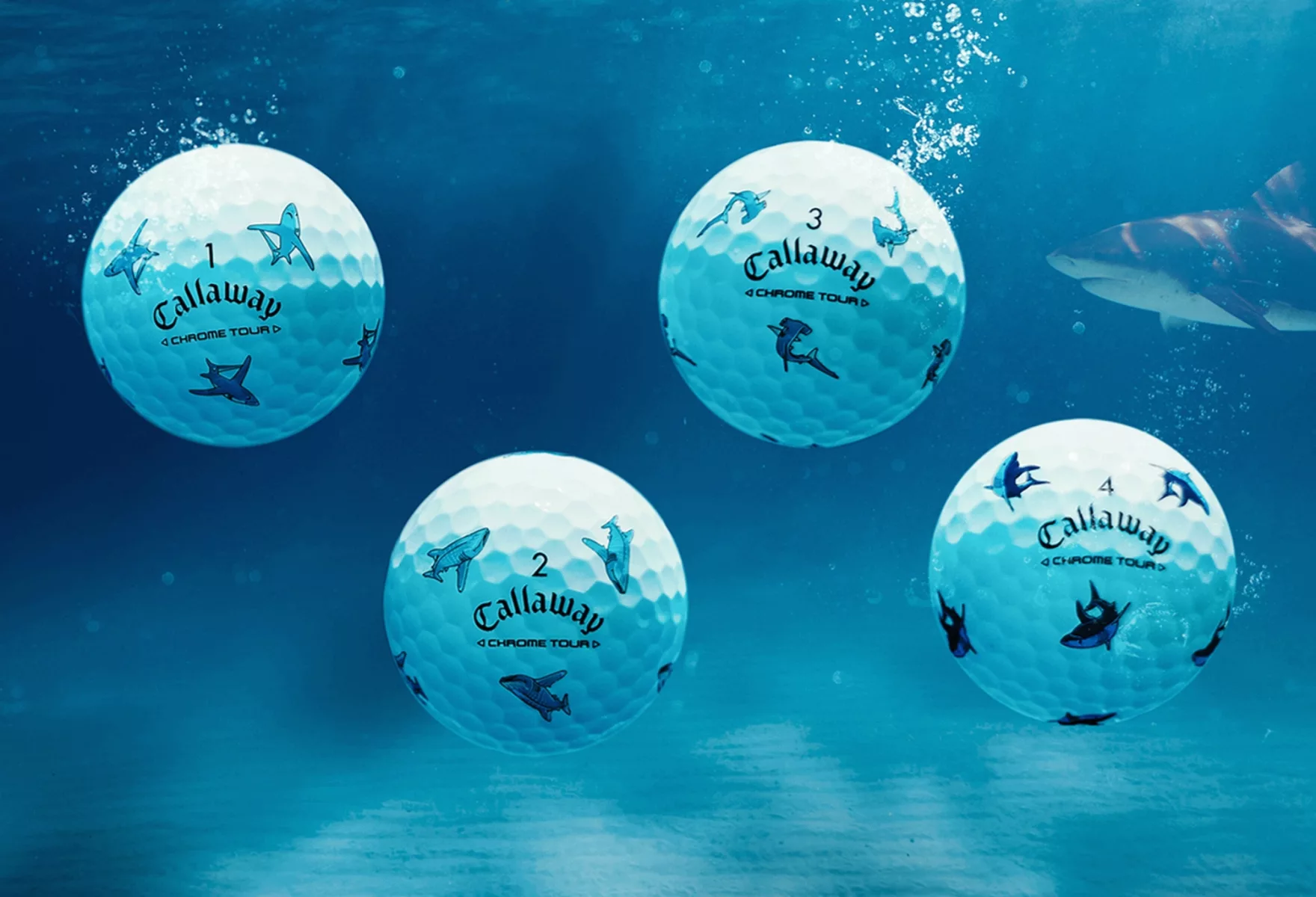 Callaway Chrome Tour Sharks Golf Balls Precision with a Predators Edge0 01