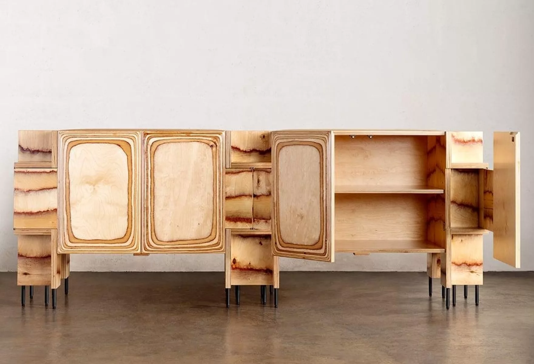 Pacific Credenza Sculptural Surf Inspired Storage 03