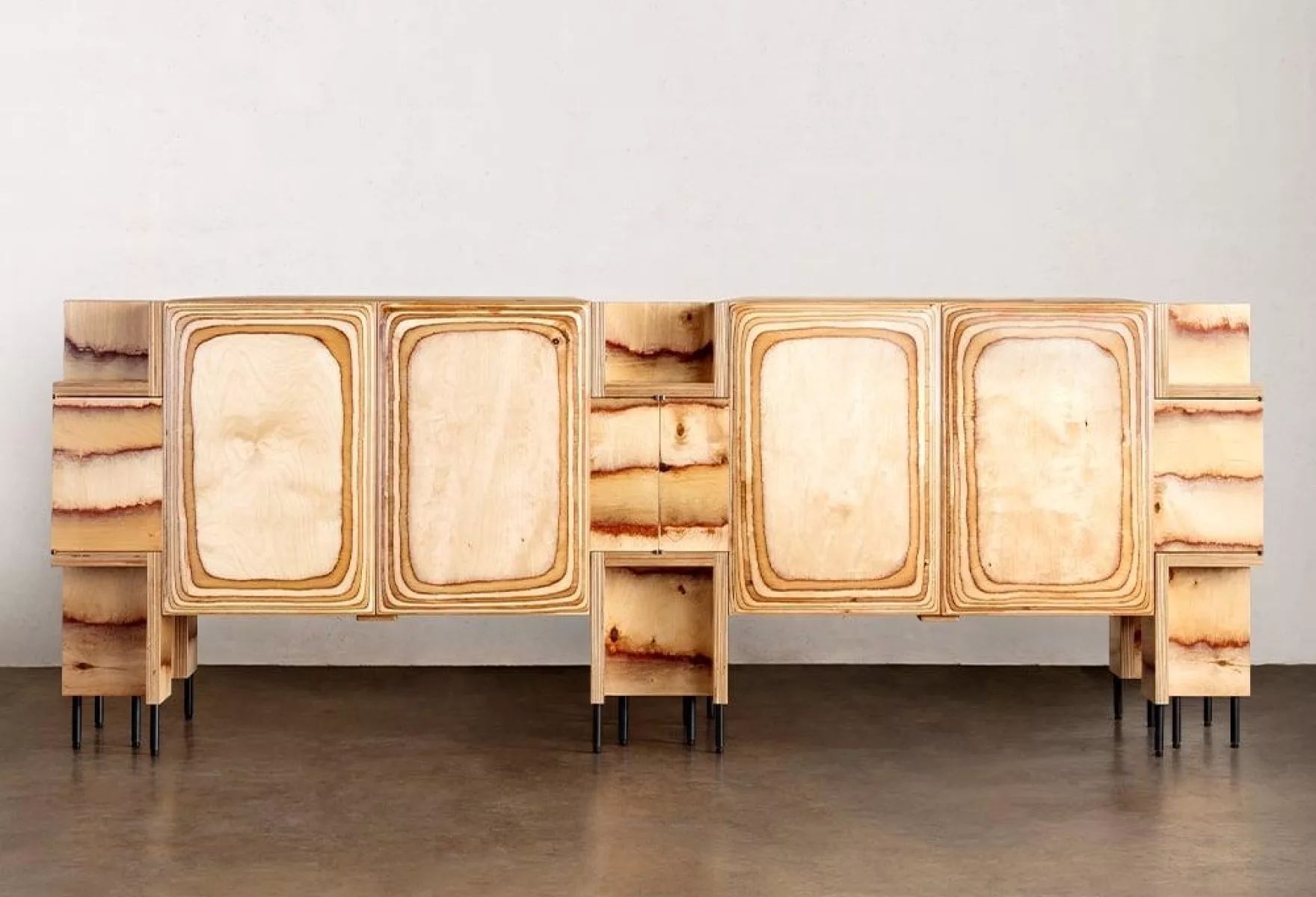 Pacific Credenza Sculptural Surf Inspired Storage 05