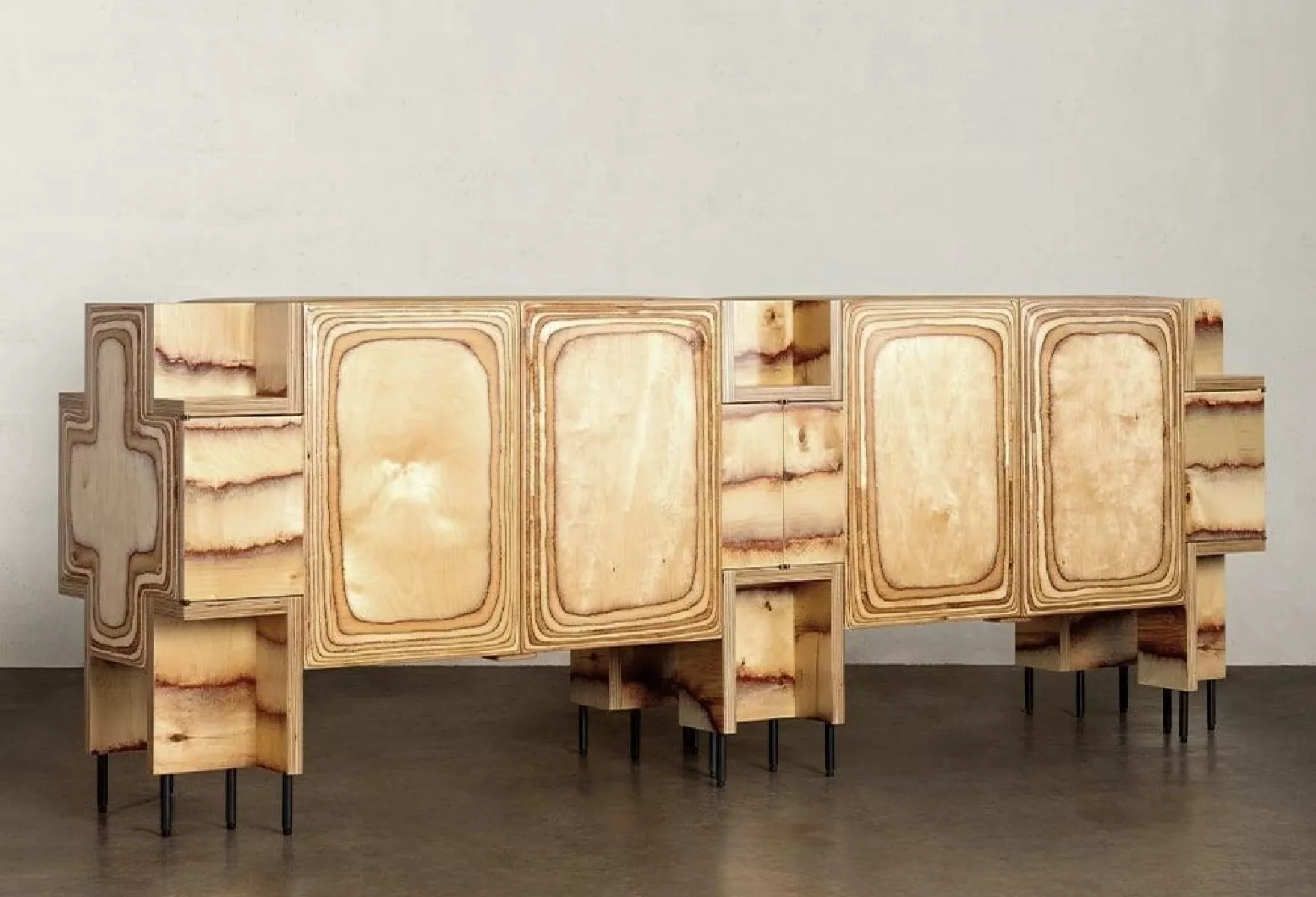 Pacific Credenza Sculptural Surf Inspired Storage 06