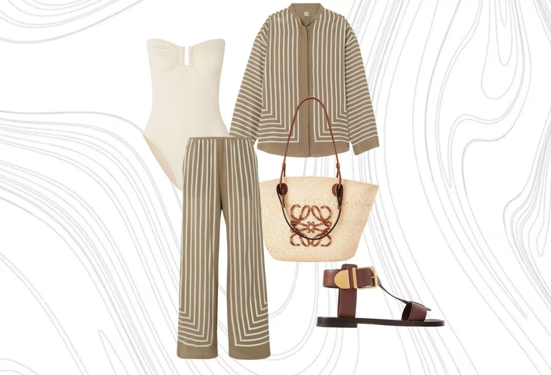 Seaside Minimalism A Coastal Capsule of Stripes Neutrals